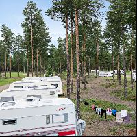 Zone D - Pitch de camping avec électricité - Max 10m